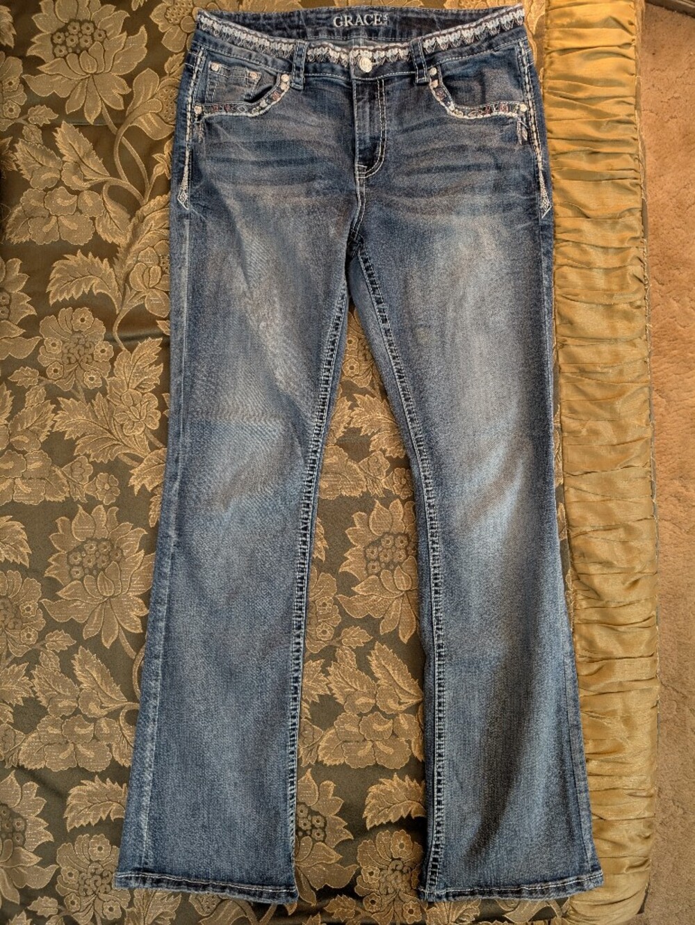 Grace in LA Women's Light Blue Jeans Size 31